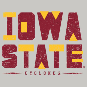 Iowa State Shapes Cowl Neck Sweatshirt Design