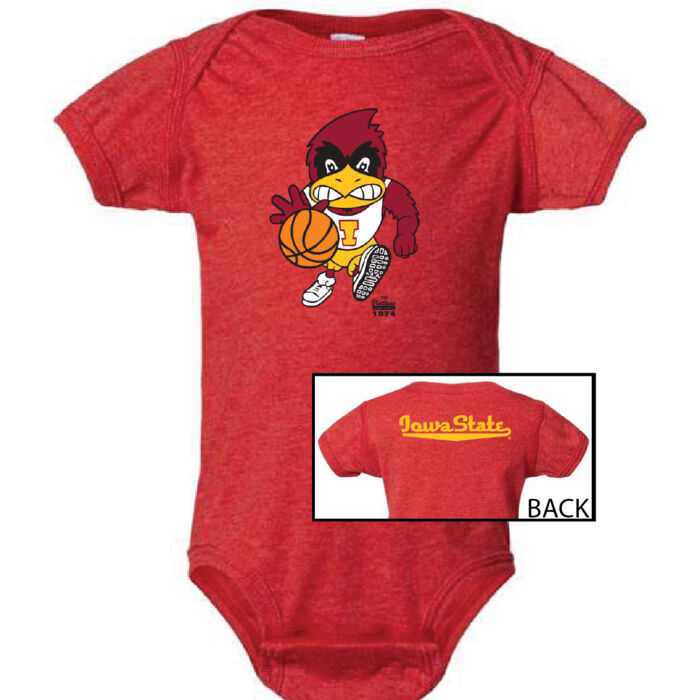 Vintage Basketball Cy Onesie - red Thumbnail